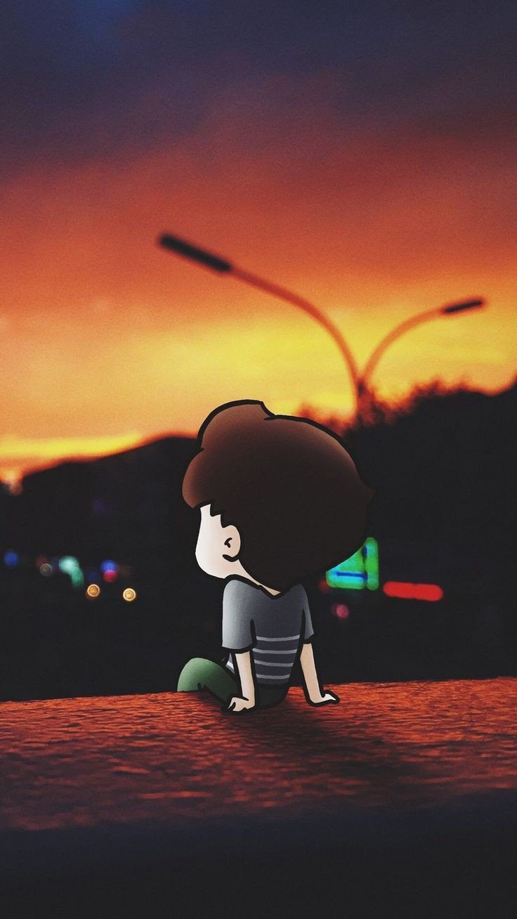 alone sad dp anime
