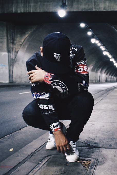 attitude boys dp black