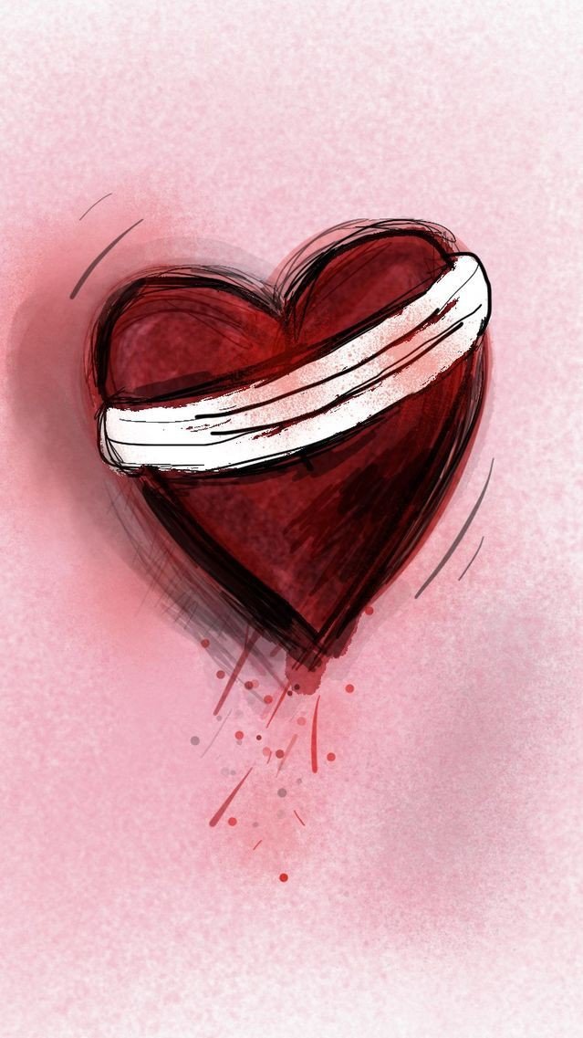 broken heart dp aesthetic girl