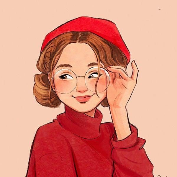 cartoon dp for girls