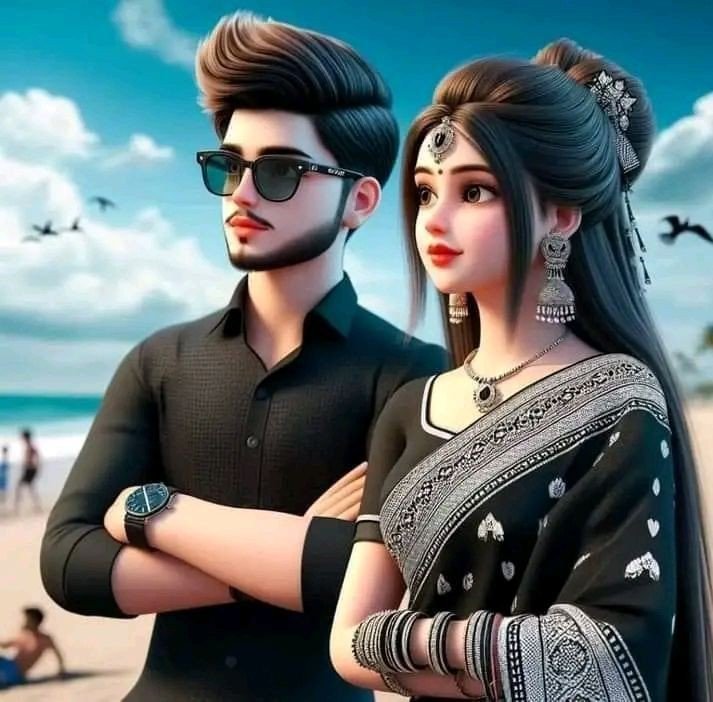 couple dp for instagram half half anime