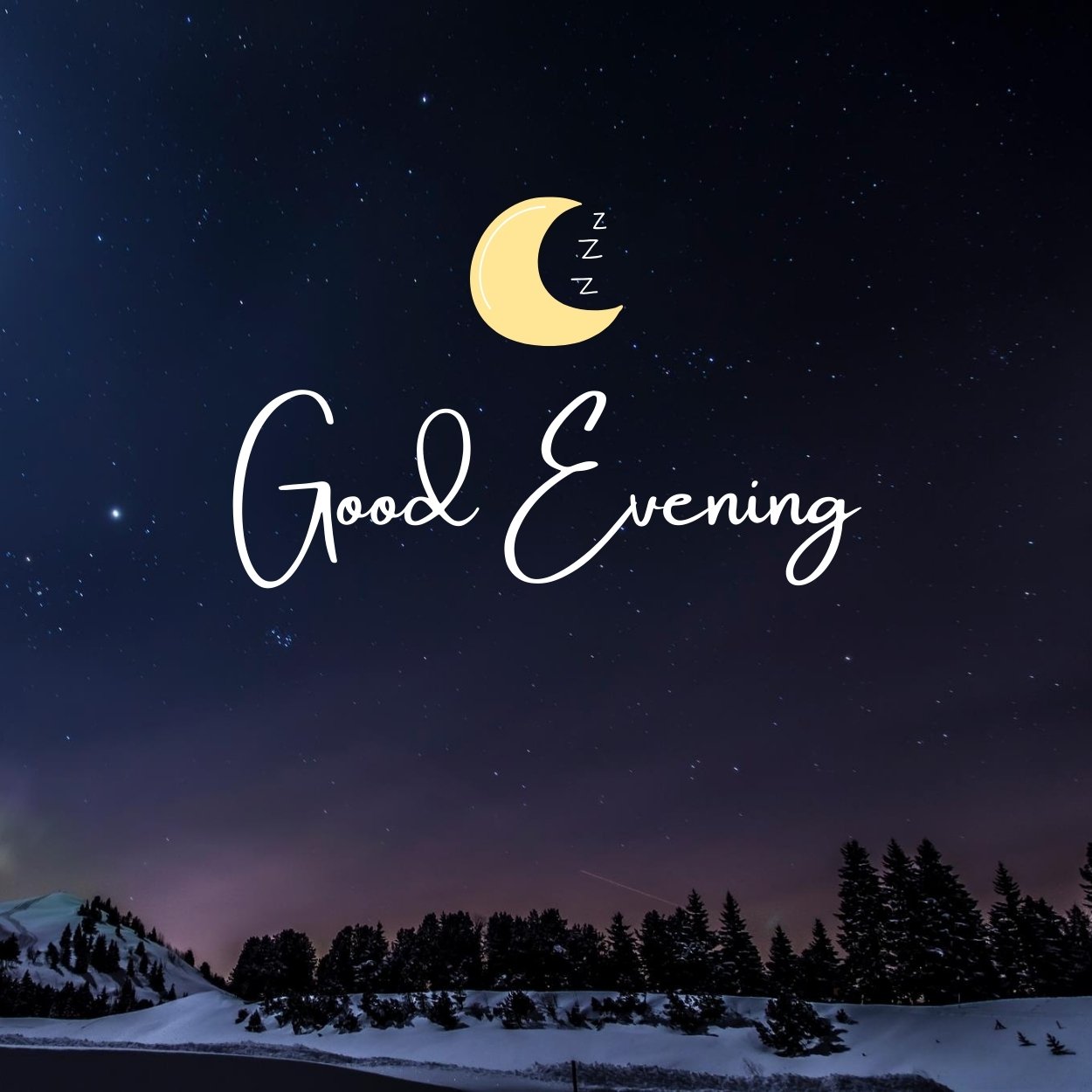 good evening images aesthetic
