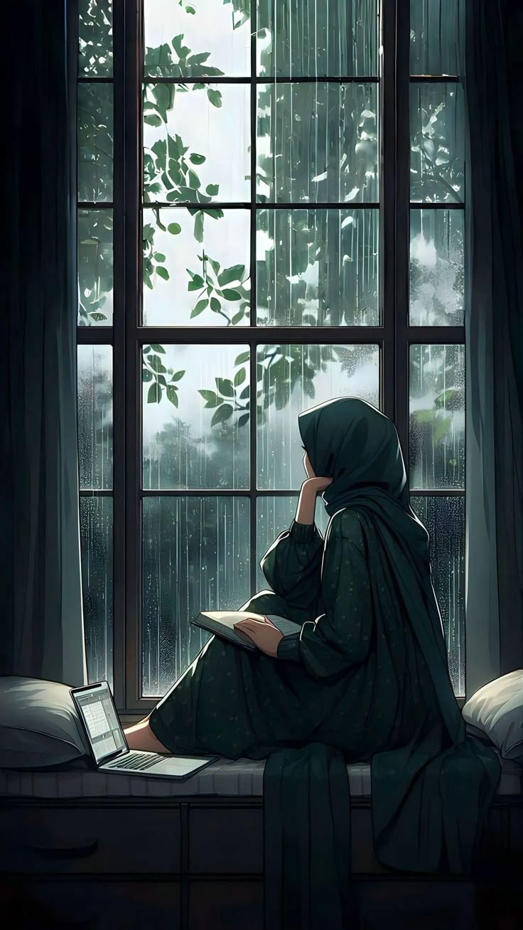 hijab girl dp anime for instagram