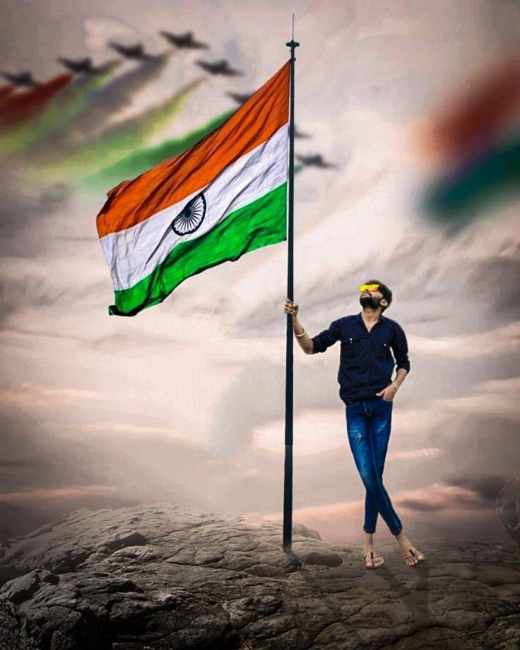 indian flag dp for whatsapp girl attitude