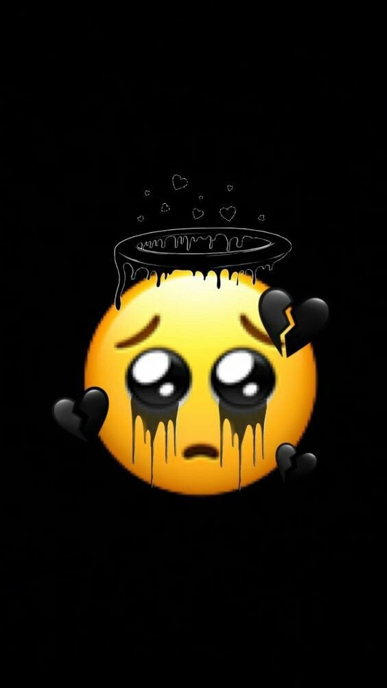 sad emoji dp alone