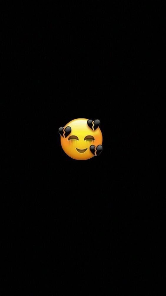 sad emoji dp black and white